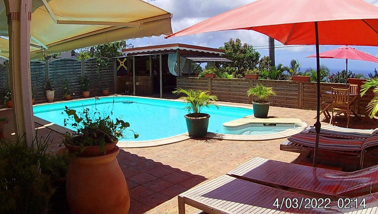 Agreable Chambre D'Hotes, Sdb, Piscine, Carbet Cuisine. Saint-Claude Exterior foto